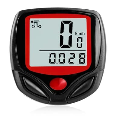Computer da Bicicletta Multifunzione, Tachimetro Wireless Impermeabile, Contachilometri con Display LCD,Tachimetro da Bicicletta, Computer di Bicicletta, per Allenamenti e Uso Quotidiano