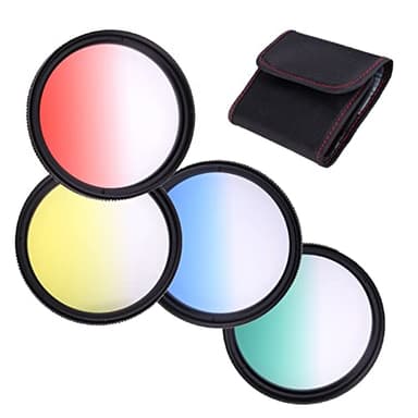 Set di filtri graduati da 49 mm per fotocamera Canon EOS R100 con obiettivo RF-S 18-45 mm f/4.5-6.3 IS STM