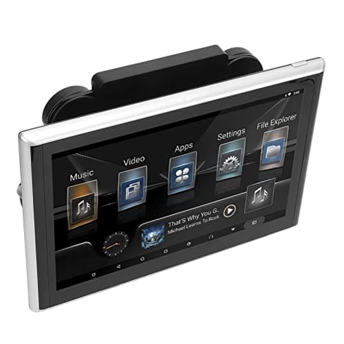Fockety Lettore video poggiatesta per auto, 9In Car 4K WIFI Bluetooth Touch Screen TV poggiatesta MP3 MP4 WMA AVI Monitor per poggiatesta Monitor multimediale digitale con trasmettitore FM