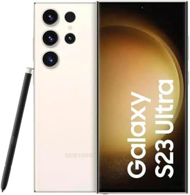 SAMSUNG Galaxy S23 Ultra (S918) Dual 5G 256GB 8GB RAM (Cream) White