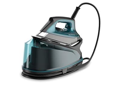 Rowenta DG7623 Compact Steam Pro, Ferro da Stiro con Caldaia, Pressione Fino a 6.3 Bar, Getto di Vapore Potente, 1.1 Litri, Tecnologia Eco Intelligence, Igienizzante, Verde Acqua