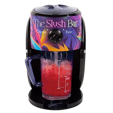 Fizz Creations The Slush Bar Cocktail Slushie Ice Shaver - Macchina per cocktail ghiacciata, include impostazioni grossolane e fini, fino a 1 litro di granite