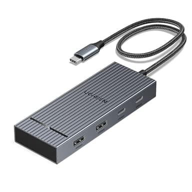 UGREEN Revodok Pro 207 10Gbps Hub USB C Doppio HDMI 4K 60Hz PD 100W Adattatore Type C 3.2 Docking Station 7 In 1 Dock Compatibile con Surface 10 XPS 15 13