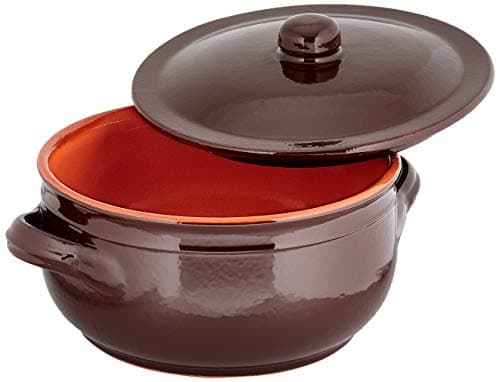 Colì Maioliche e Terrecotte dal 1650 Brunella-Tegame con Coperchio, 2 L, Terracotta, Marrone, 20 cm