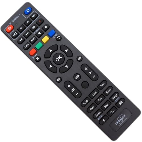 HTS e-com Telecomando adatto per DigiQuest Q60, Q80, Q90, universale, programmabile, telecomando 2 in 1 per TV TLC136