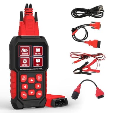 MR CARTOOL Dispositivo diagnostico per moto, OBD2, scanner per moto, EU moto, diagnostica, memoria di errore, lettura moto, strumento diagnostico, errori diagnostici, codici di errore chiari