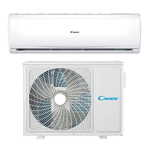 Candy, Condizionatore Smart Linea Pura, Climatizzatore Monosplit con Unità Esterna e Interna 18000 Btu, 28 dBA, con Pompa di Calore per Aria Calda, Self-Clean e Controllo da Remoto con App