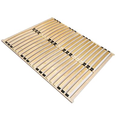 Rete a doghe professionale per letto matrimoniale da 180 x 200 cm, struttura di alta qualità, con 40 curve in legno betulla, pieghevole, adatta materassi molle e schiuma