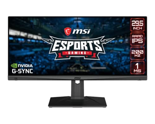 MSI Optix MAG301RF Monitor Gaming 30", Display 21:9 (WFHD - UltraWide FullHD) 2560x1080, 200Hz, 1ms, Rapid IPS, G-Sync Compatibile, HDR Ready, VESA, Mystic Light RGB, Display port, HDMI