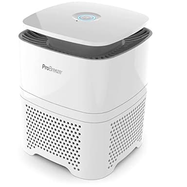 Pro Breeze Purificatore D'Aria 4 in 1 con Pre Filtro, Filtro True HEPA, purificatore aria Carboni Attivi e ionizzatore. Per Casa e Ufficio, Per Allergie e Polvere. Aree medio-piccole(CADR 42m³/h)