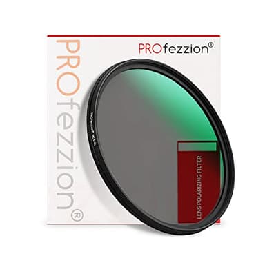 PROfezzion Filtro Polarizzatore Circolare Multi-Rivestito da 49 mm per Canon EOS R100 R50 R10 con Obiettivo Kit RF-S 18-45 mm,per Canon EOS M50 M50 Mark II M5 M6 M6 Mark II con Obiettivo EF-M 15-45 mm