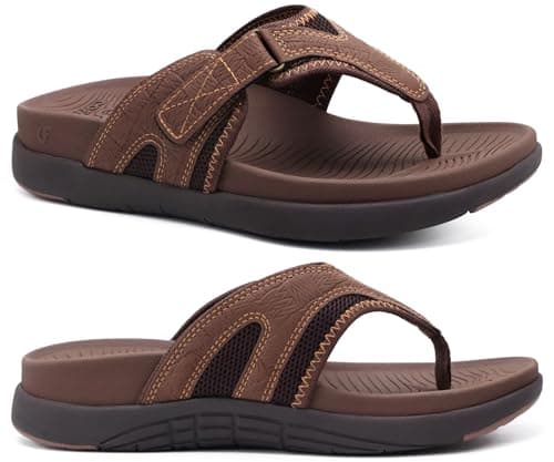 COFACE Infradito Uomo Sandali con Supporto per Arco Plantare Sportivi Pantofole Ciabatte Estivi Flip Flops Mare Piscina Spiaggia All'aperto 46