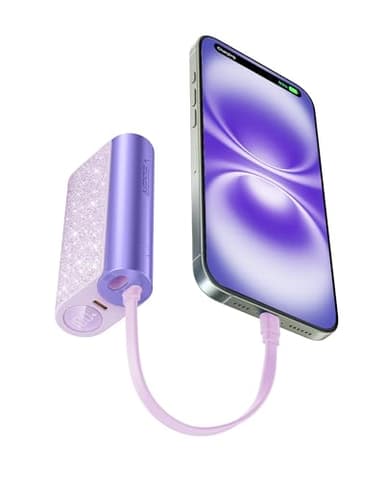VEGER Power Bank 10000mAh con Cavi Integrati, Mini Ricarica Rapida 20W PD Batteria Esterna Caricabatterie portatile 3 Ingressi e 3 Uscite con LED Display Compatibile con iPhone iPad Huawei