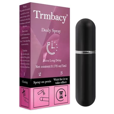 TRMBACY Deensitizing delay spray per uomo, Clinically Proven to Help You Last Longer in Bed – resistere più a lungo – spray ritardante (rosa)