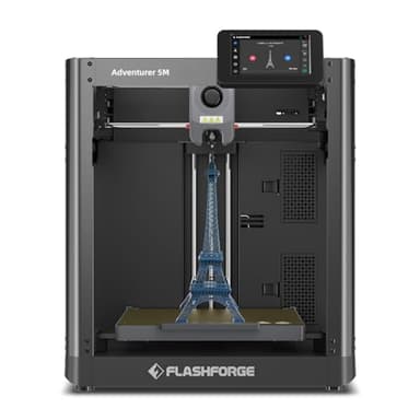 Flashforge Adventurer - Stampante 3D ultra veloce, 600 mm/s, livellamento automatico, ugello intelligente e piastra PEI, volume 220 x 220 x 220 mm, ideale per principianti/professionisti