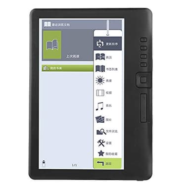 Demeras E-Reader Lettore di e-Book Portatile da 7 Pollici Ultra Trasparente Impermeabile Lettore di Libri Digitale con Schermo colorato ad Alta risoluzione Sottile da 11 mm(8G)