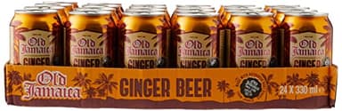 Old Jamaica, Bibita analcolica con sapore di birra allo zenzero (0% alcol), Pacco di 24 lattine