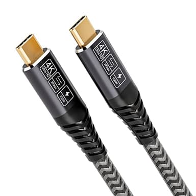 CAKOBLE Cavo 20 Gbps USB Type-C 3.2 Gen2, 100W 20V/5A Ricarica Rapida, Trasmissione Video 4K @ 60Hz Per Tablet, Hub, Telefoni Cellulari, Dispositivi USB C 2M
