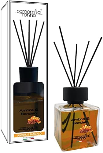 Diffusore profumo per ambienti cubo 500 ml. 12 Fragranze Italy (Ambra e Sandalo)