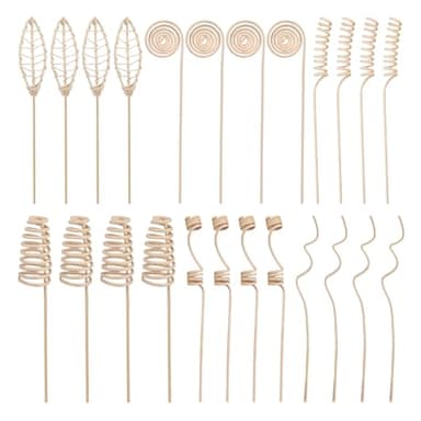 CWPFVQA Confezione da 24 Bastoncini per Aromaterapia in Rattan, Fragranza Fresca Naturale, Accessori per Bastoncini per Aromaterapia con Profumo, Adatti per L'Uso in Ambienti Domestici E D'Ufficio.