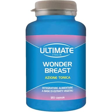 ULTIMATE Wonder Breast - 120 Capsule, Senza Glutine e Lattosio - Integratore Alimentare a base di Luppolo e Tribulus, Favorisce La Compattezza ed il Volume al Seno