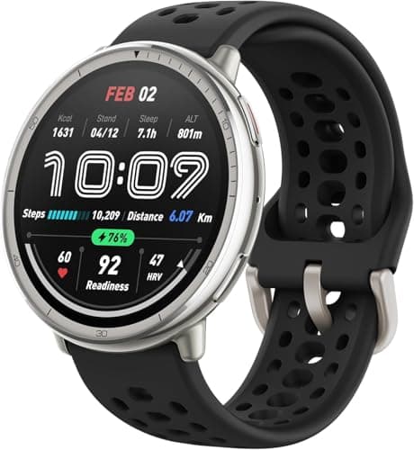 Amazfit Active 2 Smart Watch 44mm, AI, Controllo Vocale, GPS e Mappe incluse, Batteria da 10 Giorni, 160+ Modalità Sportive, Resistente allAcqua 5 ATM per Android e iPhone, Nero