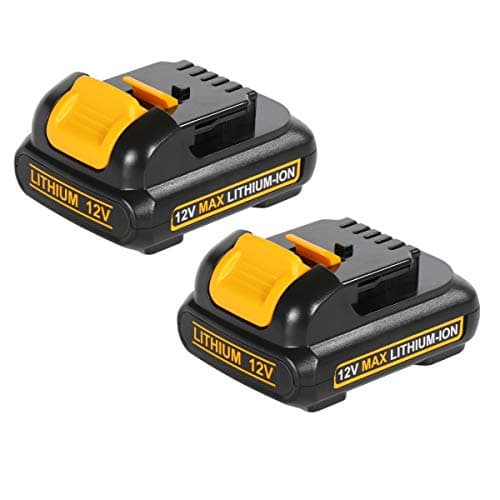 Geelink Confezione da 2 batterie agli ioni di litio DCB127, 3,0 Ah, 10,8 V/12 V, ricambio per Dewalt DCB124-XJ DCB120 DCB123 DCB127 DCB122 DCB124 DCB121