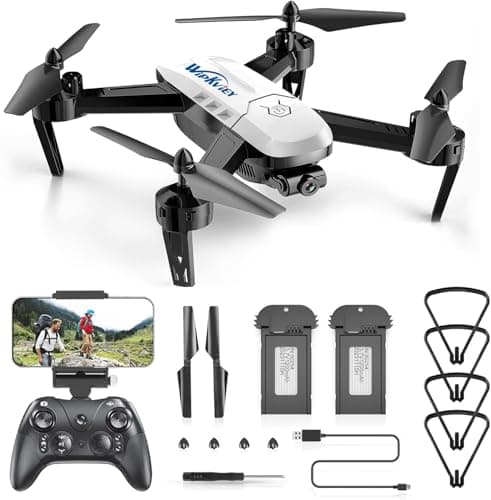 Wipkviey T6 Drone con Telecamera 1080P HD | C0 Droni Professionale per Bambini e Principianti-Con Video WiFi Live Quadcopter RC con 2 Batteries 30 Mins, Giocattolo per Ragazze e Ragazzi
