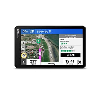 Garmin CamperCam 795, Navigatore GPS per Camper e Caravan, Dash Cam integrata, Registra video a ciclo continuo, Salvataggio automatico