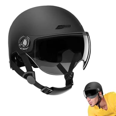 Casco Monopattino Elettrico, Mezzi Caschi Da Bici, Casco Bicicletta Elettrico Con Visiera, Equipaggiamento Protettivo Per Pattinaggio, Semicaschi Ammortizzanti, Highly-Protective Caschi Da Ciclismo