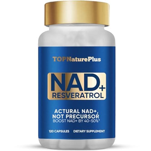 NAD+ Resveratrolo 1000 Mg Puro, 120 Capsule-Rigenerazione Cellulare+Anti-invecchiamento, Riparazione dei Geni