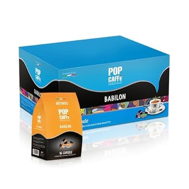 96 capsule caffè Babilon POP Caffè miscela INTENSO COMPATIBILI con MACCHINE CAFFE' sistema BIALETTI SUPER, GIOIA, MIGNON -