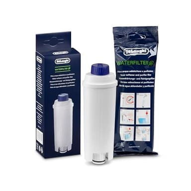 De'Longhi DLSC002 Filtro Addolcitore per Acqua Macchina Caffè Automatiche, Ricambio Filtro Macchina Caffè della Serie Ecam, Utile e facile da installare nel serbatoio dell'acqua, MADE IN ITALY