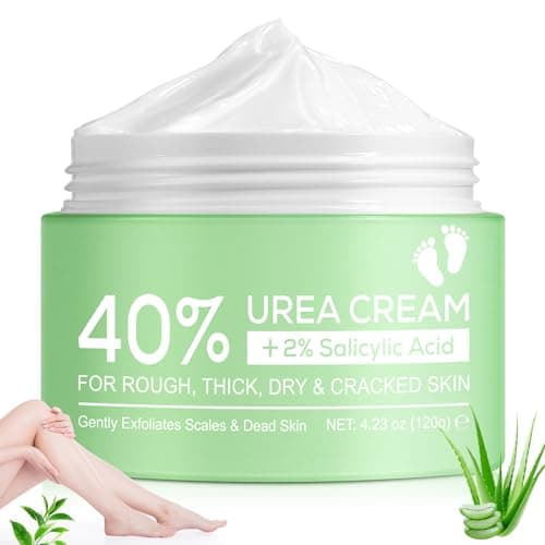 Crema Urea, 120 g Crema Urea per Piedi 40% Urea+2% Acido Salicilico Crema per Piedi Secchi e Cracked Idratazione Profonda per Pelle Secca e Ruvida