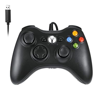 Controller per PC Xbox 360, Game Controller per Xbox 360, Wired Controller Compatibile per Xbox 360/Xbox 360 Slim, USB Wired Controller Joystick Compatibile per PC(Windows 7/8 / 8.1/10 / XP/Vista)