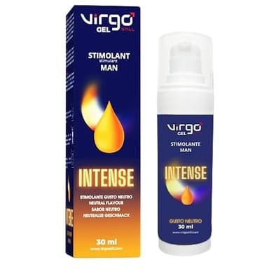 Virgostill Gel Stimolante per Uomo - Gel Massggio 2 in 1 - Dermatologicamente Testato - 30 ml
