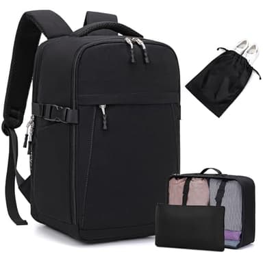 Zaino per Ryanair 40x20x25 Bagaglio a Mano Zaino da Viaggio Aereo Zaini Borsa da Viaggio Con 3 Organizer per Easyjet Wizz Air Vueling