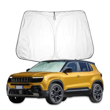 BIXUAN Avenger 2024 Parasole Compatibile con Jeep Avenger 2023 Parabrezza per Mokka B Mokka E 2021-2023 Copertura Parabrezza Auto Parasole Antivento per Avenger Parabrezza Bloccato Copertura UV