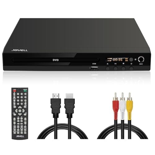 Lettore DVD per TV con Uscita SCART, DVD-170 Multiregionale Lettore DVD HD 1080P per Casa | Nuovo Lettore CD DVD MP3 con Ingresso USB | Presa per Microfono | Cavo HDMI e RCA Inclusi (Corpo in Metallo)