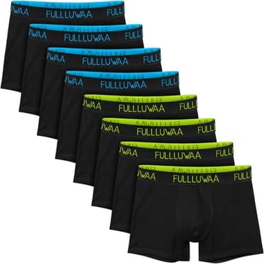 Fullluwaa Boxer (Pacco da 8) Uomo Cotone Elasticizzato Intimo Mutande Uomo