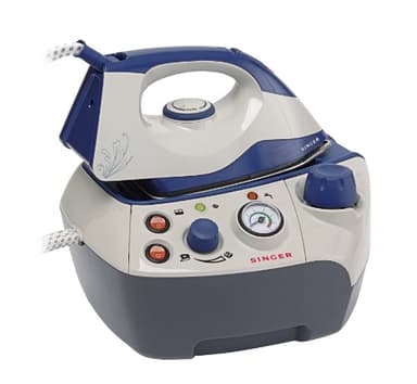 Singer SHG6201 Ferro da Stiro Professionale a Caldaia, Blu Bianco