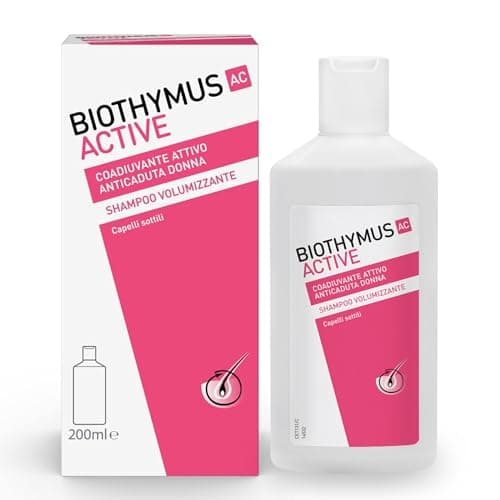 Biothymus Active Donna, Shampoo Anticaduta Volumizzante, per Capelli Sottili e Fragili, Confezione da 200 ml