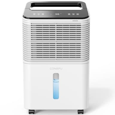 CONOPU Deumidificatore 16L/giorno, Deumidificatore Casa Silenzioso, Controllo Centrale Intelligente, Modalità AUTO, Indicatore di Umidità, Timer 24H, Deumidificatore Portatile, Più Potente, Efficiente