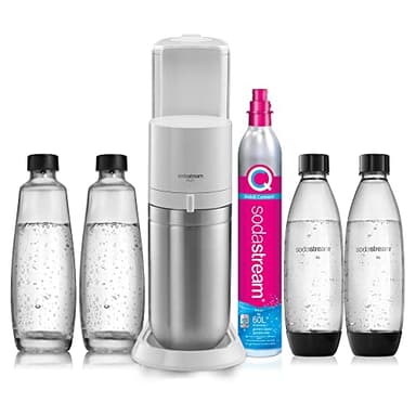 Sodastream Duo Megapack, Gasatore D’Acqua Per Trasformare L’Acqua In Acqua Frizzante, Bianco, ‎29 x 25.6 x 44.4 cm; 6.4 Kg