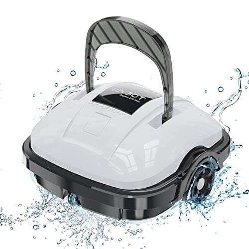 WYBOT Robot per Piscina, Funziona in 100 Minuti, Pulitore Automatico, Parcheggio Automatico per Piscina, Forte Potenza di Aspirazione, Due Ingressi d'Acqua, Fino a 80 ㎡