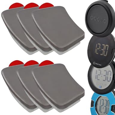6 piastrine metalliche di ricambio con cuscinetto adesivo per OOONO CO-Driver NO2, P-DISC NO1 e NO2 auto elettronica disco di parcheggio per auto, supporto di ricambio per orologio di parcheggio
