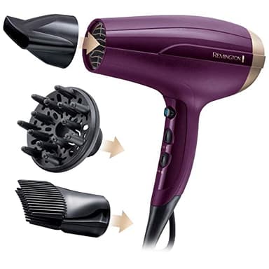 Remington Asciugacapelli 2300W - Luce e Volume - Bocchetta per lo styling, Diffusore, Con Ioni, 3 livelli di riscaldamento e 2 livelli di ventola ,livello di raffreddamento, Your Style D5219