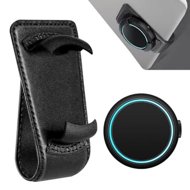 DESELL Supporto per Ooono Co-Driver No2, parasole in pelle ONO Supporto per Ooono 2 Auto Nero