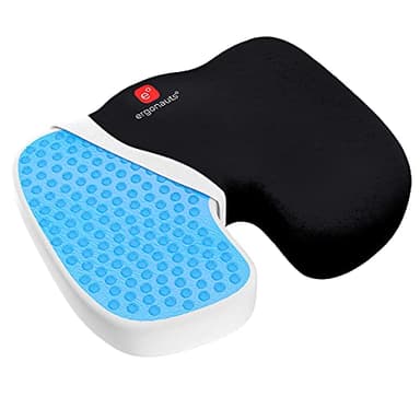 Ergonauts Set di Cuscini Ortopedici in Memory Foam, Cuscino per Coccige e Supporto Lombare, per Dolore a Schiena e Colonna, Ideale per Casa, Ufficio e Auto (Cuscino per coccige)