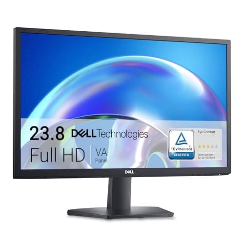 Dell SE2425H 24" Full HD (1920x1080) Monitor, 75Hz, VA, 5ms, VESA (100x100mm), HDMI, VGA, 3 Anni di Garanzia, Nero